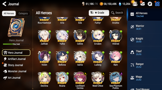 [GLOBAL] [INSTANT] Epic 7 Seven 3ML Sea Phantom Politis Lionheart Cermia Chloe + 69ML pulls 13k skystones 2900 mystics+ Name Starter Account-Mobile Games Starter