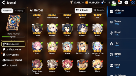 [GLOBAL] [INSTANT] Epic 7 Seven 3ML Solitaria Faithless Lidica DJ Desert Jewel Basar + ML pulls Starter Account-Mobile Games Starter