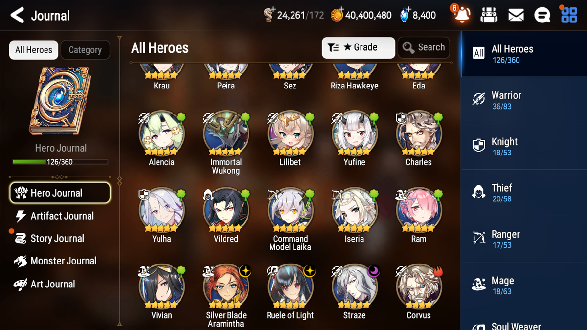 [GLOBAL] [INSTANT] Epic 7 Seven 3ML Straze Ruele of Light SBA + 42ML pulls + 20 Speed + Name Starter Account-Mobile Games Starter