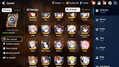 [GLOBAL] [INSTANT] Epic 7 Seven 3ML Tori Lionheart Cermia Zio Death Dealer Ray + 81ML pulls 13k skystones 2900 mystics+20 Speed+ Name Starter Account-Mobile Games Starter