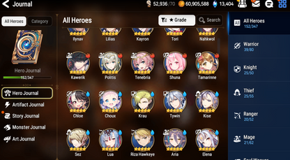 [GLOBAL] [INSTANT] Epic 7 Seven 3ML Tori Straze Ken Ruele + 69ML pulls 13k skystones 2900 mystics+ Name Starter Account-Mobile Games Starter