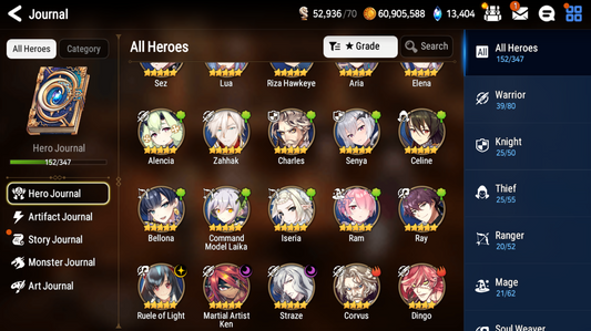 [GLOBAL] [INSTANT] Epic 7 Seven 3ML Tori Straze Ken Ruele + 69ML pulls 13k skystones 2900 mystics+ Name Starter Account-Mobile Games Starter