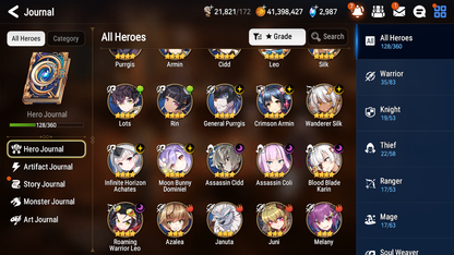 [GLOBAL] [INSTANT] Epic 7 Seven 3ML Young Senya+artifact Rimuru Commander Pavel Fallen Cecilia + 44ML pulls +20 Speed+ Name Starter Account-Mobile Games Starter