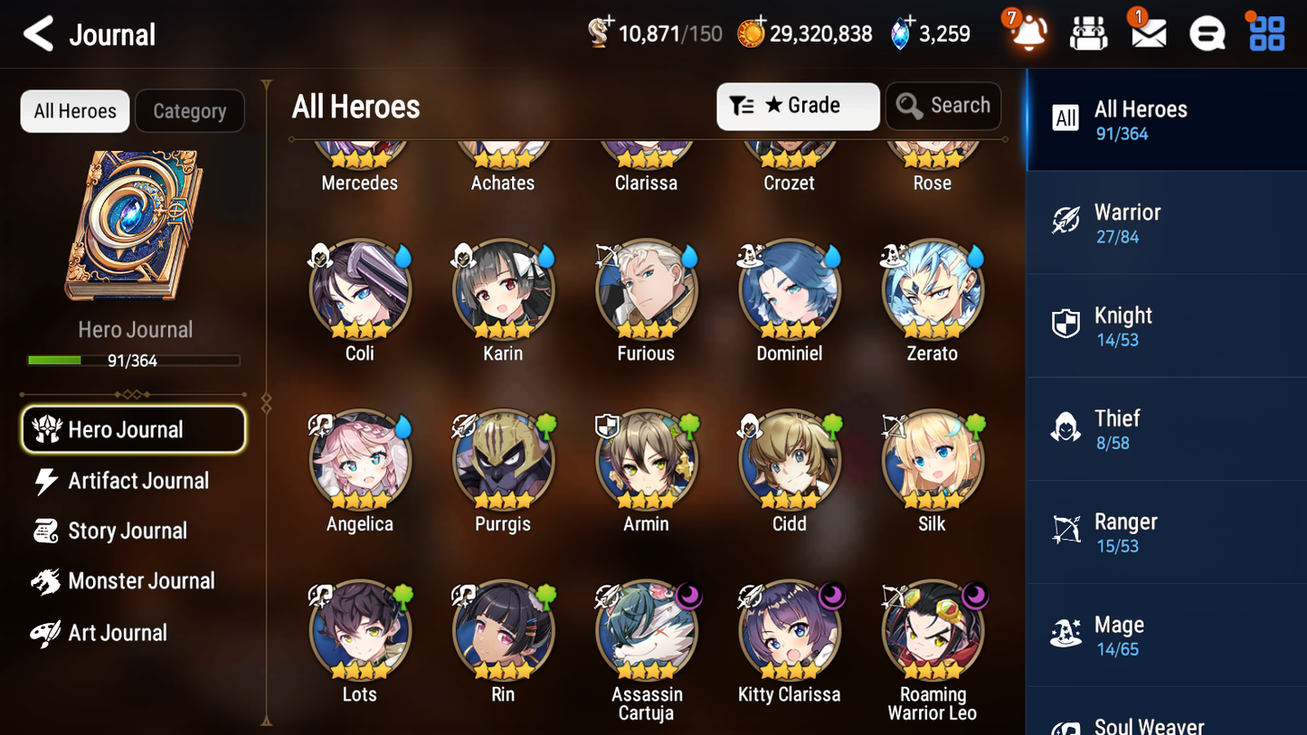 [GLOBAL] [INSTANT] Epic 7 Seven 4ML 1LIM Apocalypse Ravi Martial Artist Ken Pirate Captain Flan Top Model Luluca Summertime Iseria + ML Mystics pulls + 20 Speed Aged Starter Account-Mobile Games Starter