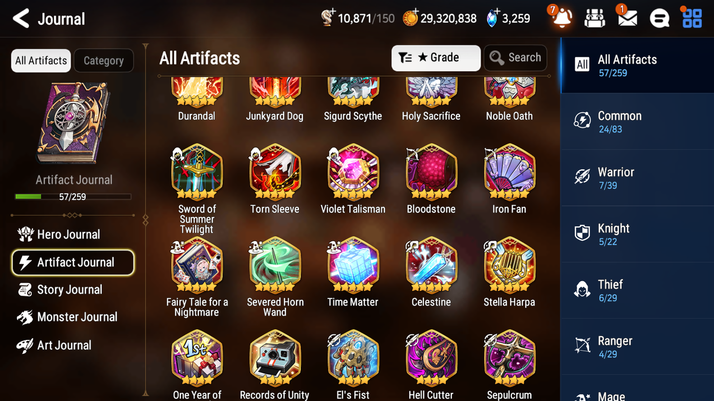 [GLOBAL] [INSTANT] Epic 7 Seven 4ML 1LIM Apocalypse Ravi Martial Artist Ken Pirate Captain Flan Top Model Luluca Summertime Iseria + ML Mystics pulls + 20 Speed Aged Starter Account-Mobile Games Starter