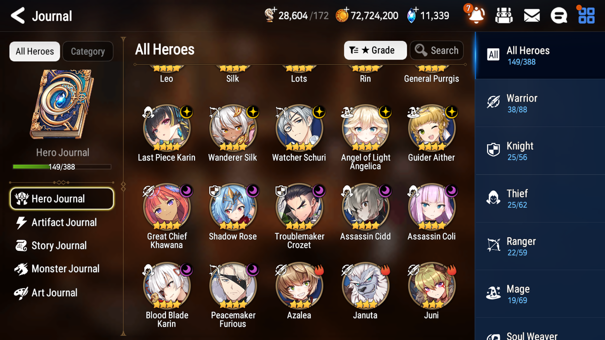[GLOBAL] [INSTANT] Epic 7 Seven 4ML 1LIM Bystander Hwayoung Haru+artifact Straze Belian Lionheart Cermia + 90ML pulls 11k skystones 1200 mystics+3x 20 Speed + Luna Skin+ Name Starter Account-Mobile Games Starter