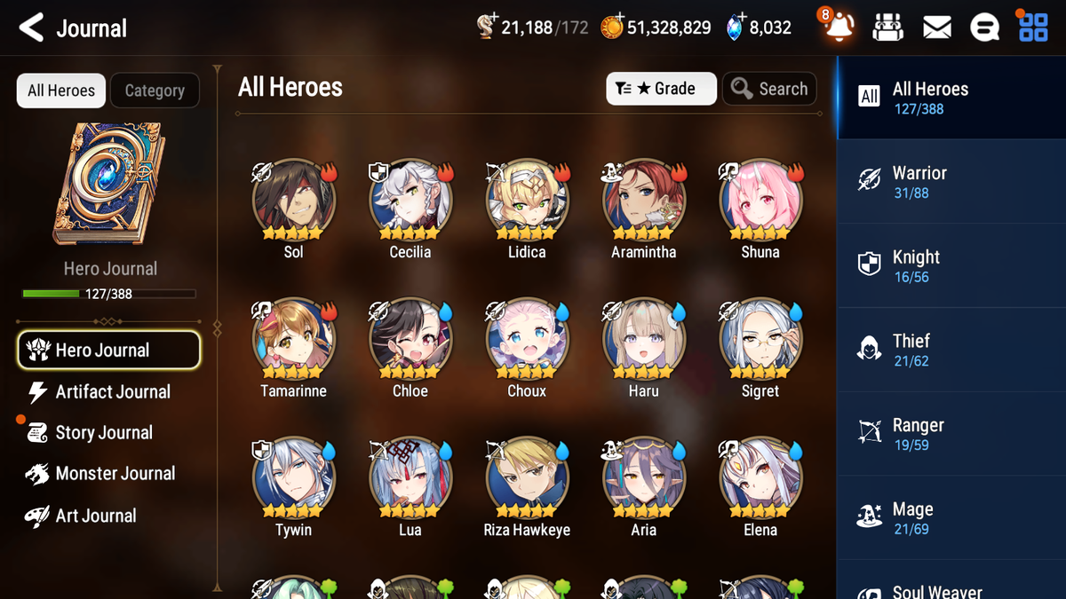 [GLOBAL] [INSTANT] Epic 7 Seven 4ML 1LIM Haru+artifact Harsetti Solitaria Faithless Lidica DJ Desert Jewel Basar + 57ML pulls + 3x 20 Speed + Luna Skin + Name Starter Account-Mobile Games Starter