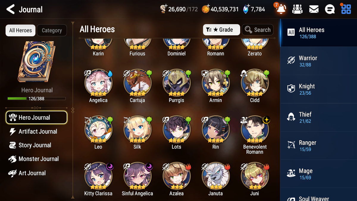 [GLOBAL] [INSTANT] Epic 7 Seven 4ML 1LIM Lisette Haru+artifact Boss Arunka Remnant Violet Apocalypse Ravi + 69ML pulls +3x 20 Speed + Luna Skin + Name Starter Account-Mobile Games Starter