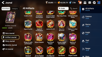 [GLOBAL] [INSTANT] Epic 7 Seven 4ML 1LIM Lisette Haru+artifact Boss Arunka Remnant Violet Apocalypse Ravi + 69ML pulls +3x 20 Speed + Luna Skin + Name Starter Account-Mobile Games Starter