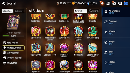 [GLOBAL] [INSTANT] Epic 7 Seven 4ML 1LIM Salome Haru Abyssal Yufine Top Model Luluca Architect Laika + 91ML pulls 11k skystones mystics+ 2x 20 Speed + 4 Sets Gear + Luna Skin+Name Starter Account-Mobile Games Starter
