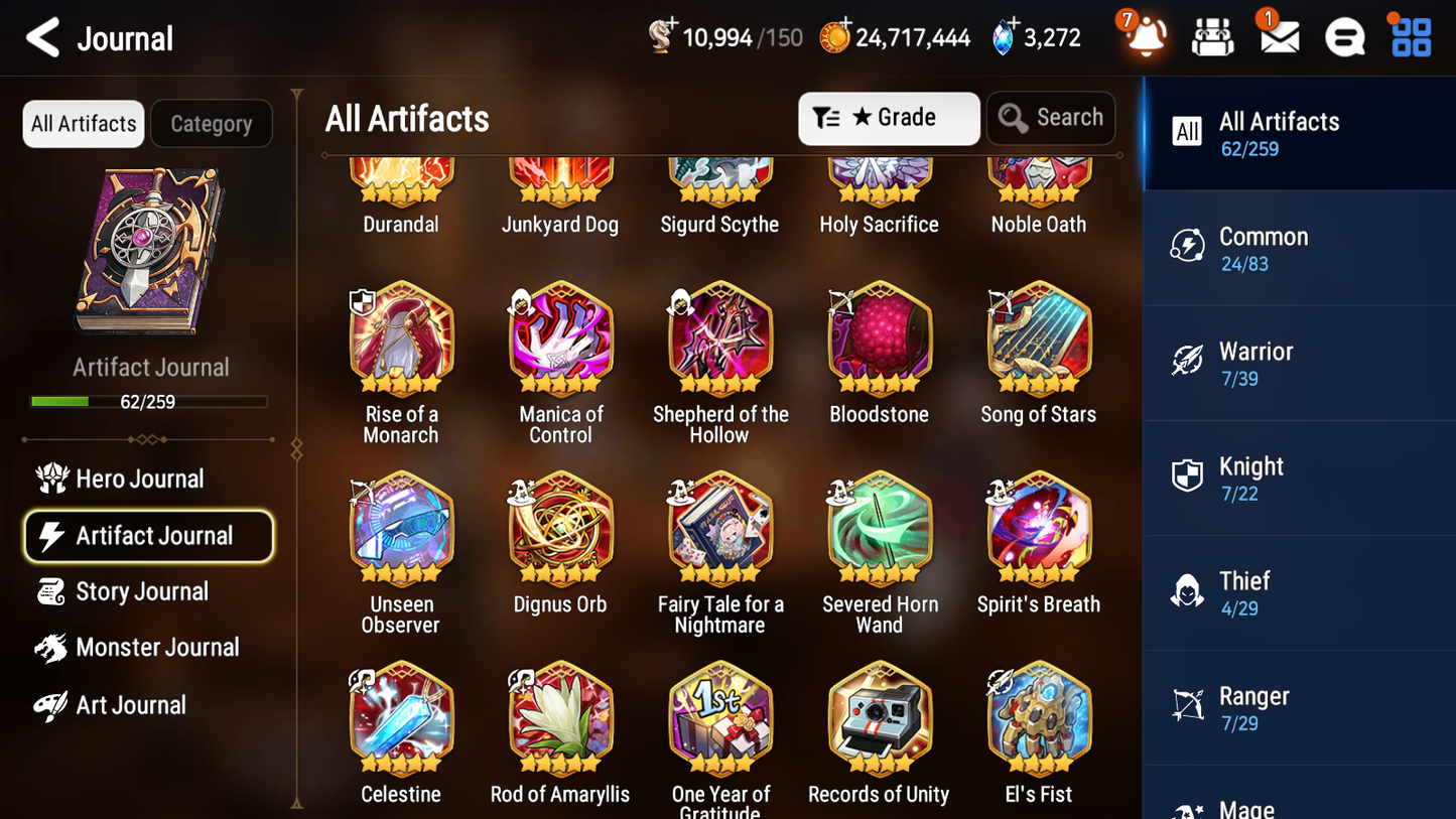 [GLOBAL] [INSTANT] Epic 7 Seven 4ML 2LIM Fallen Cecilia Mediator Kawerik Martial Artist Ken Pirate Captain Flan Diene Fairytale Tenebria + ML Mystics pulls + 20 Speed Aged Starter Account-Mobile Games Starter