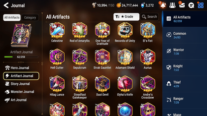 [GLOBAL] [INSTANT] Epic 7 Seven 4ML 2LIM Fallen Cecilia Mediator Kawerik Martial Artist Ken Pirate Captain Flan Diene Fairytale Tenebria + ML Mystics pulls + 20 Speed Aged Starter Account-Mobile Games Starter