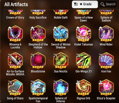 [GLOBAL] [INSTANT] Epic 7 Seven 4ML Abyssal Yufine Designer Lilibet Urban Shadow Choux Briar Witch Iseria Angel Angelica + 77ML pulls 11k skystones 1300 mystics+ 20 Speed +Name Starter Account-Mobile Games Starter