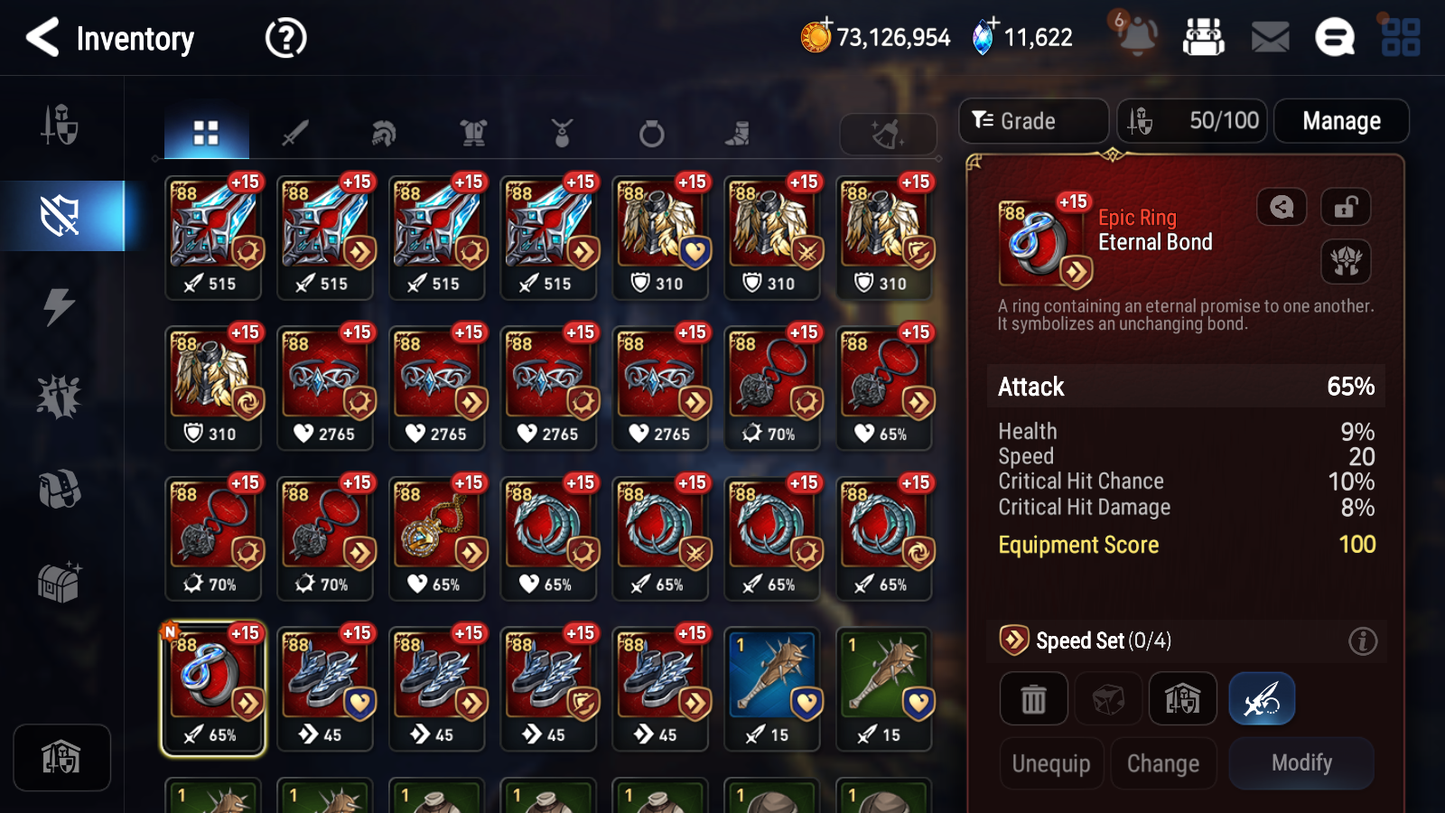 [GLOBAL] [INSTANT] Epic 7 Seven 4ML Abyssal Yufine Designer Lilibet Urban Shadow Choux Briar Witch Iseria Angel Angelica + 91ML pulls 11k skystones mystics+ 2x 20 Speed + 4 Sets Gear + Luna Skin+Name Starter Account-Mobile Games Starter