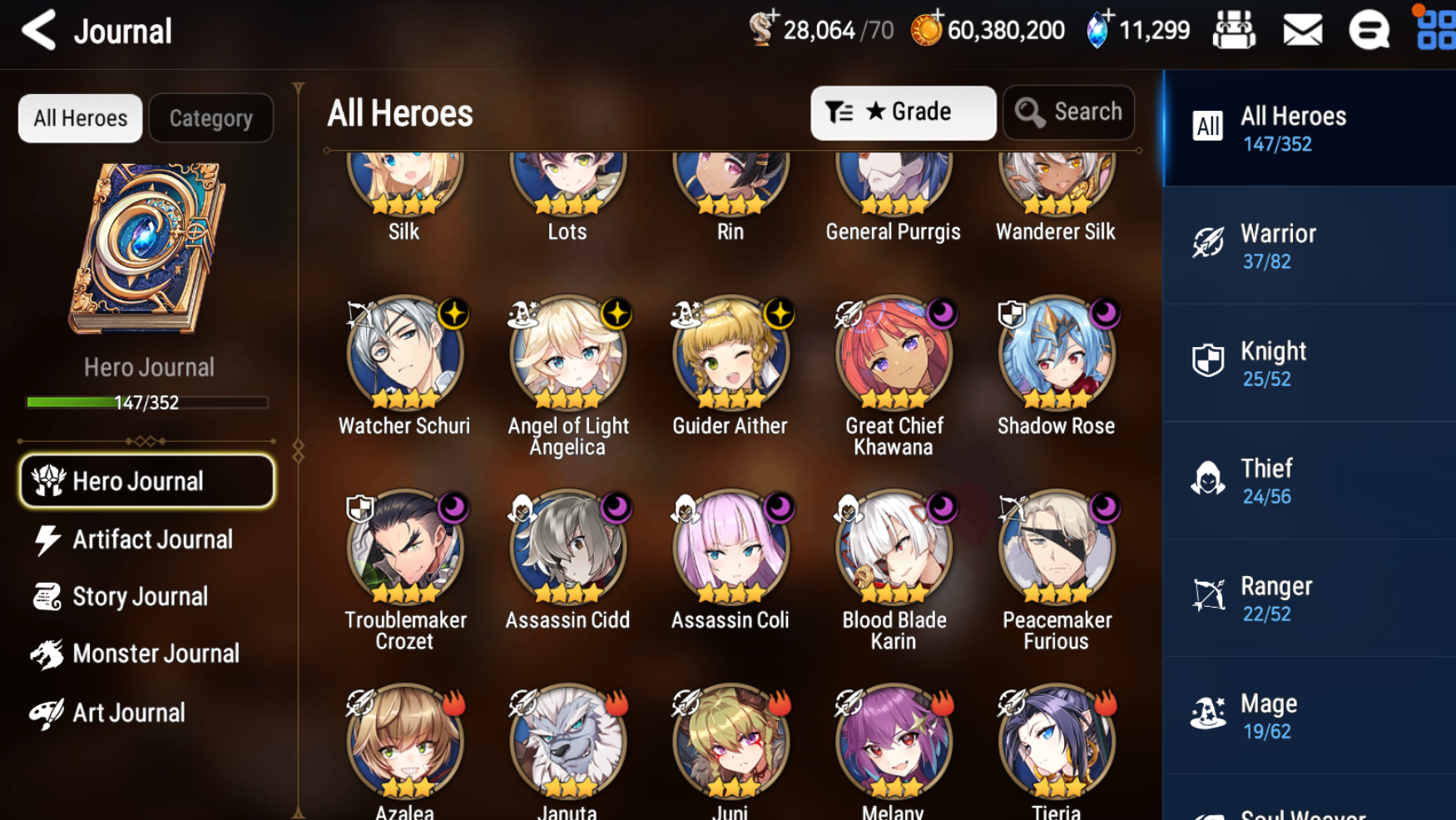 [GLOBAL] [INSTANT] Epic 7 Seven 4ML Bystander Hwayoung Straze Belian Lionheart Cermia + 62ML pulls 11k skystones 1200 mystics+ Name Starter Account-Mobile Games Starter