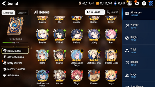 [GLOBAL] [INSTANT] Epic 7 Seven 4ML Dragon Bride Senya Sea Phantom Politis + 65 ML pulls 13k skystones +Name Starter Account-Mobile Games Starter