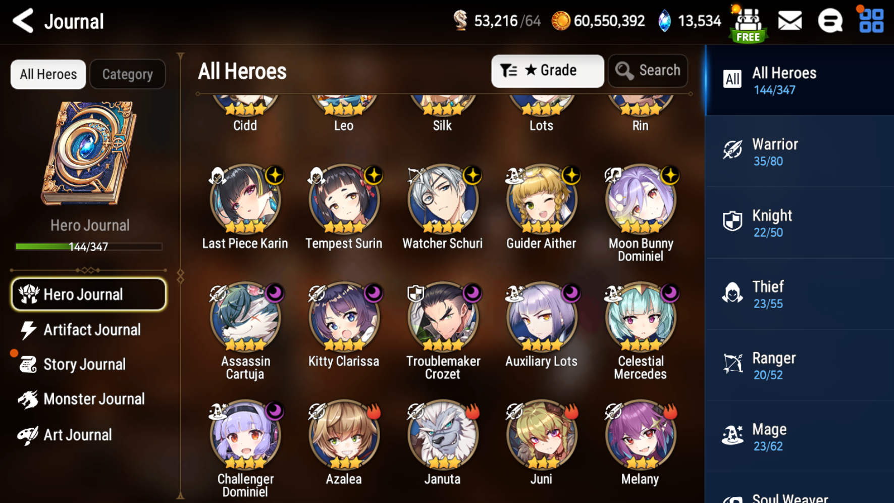 [GLOBAL] [INSTANT] Epic 7 Seven 4ML Empyrean Ilynav Conqueror Lilias Celine Eternal Wanderer Ludwig + 68ML pulls 13k skystones 2900 mystics+ Name Starter Account-Mobile Games Starter