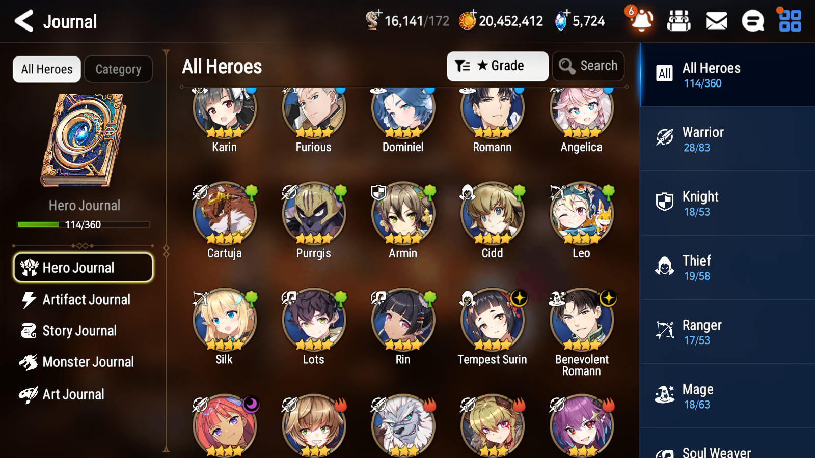 [GLOBAL] [INSTANT] Epic 7 Seven 4ML Harsetti Architect Laika Specimen Sez Roana + 42ML pulls +20 Speed + Name Starter Account-Mobile Games Starter
