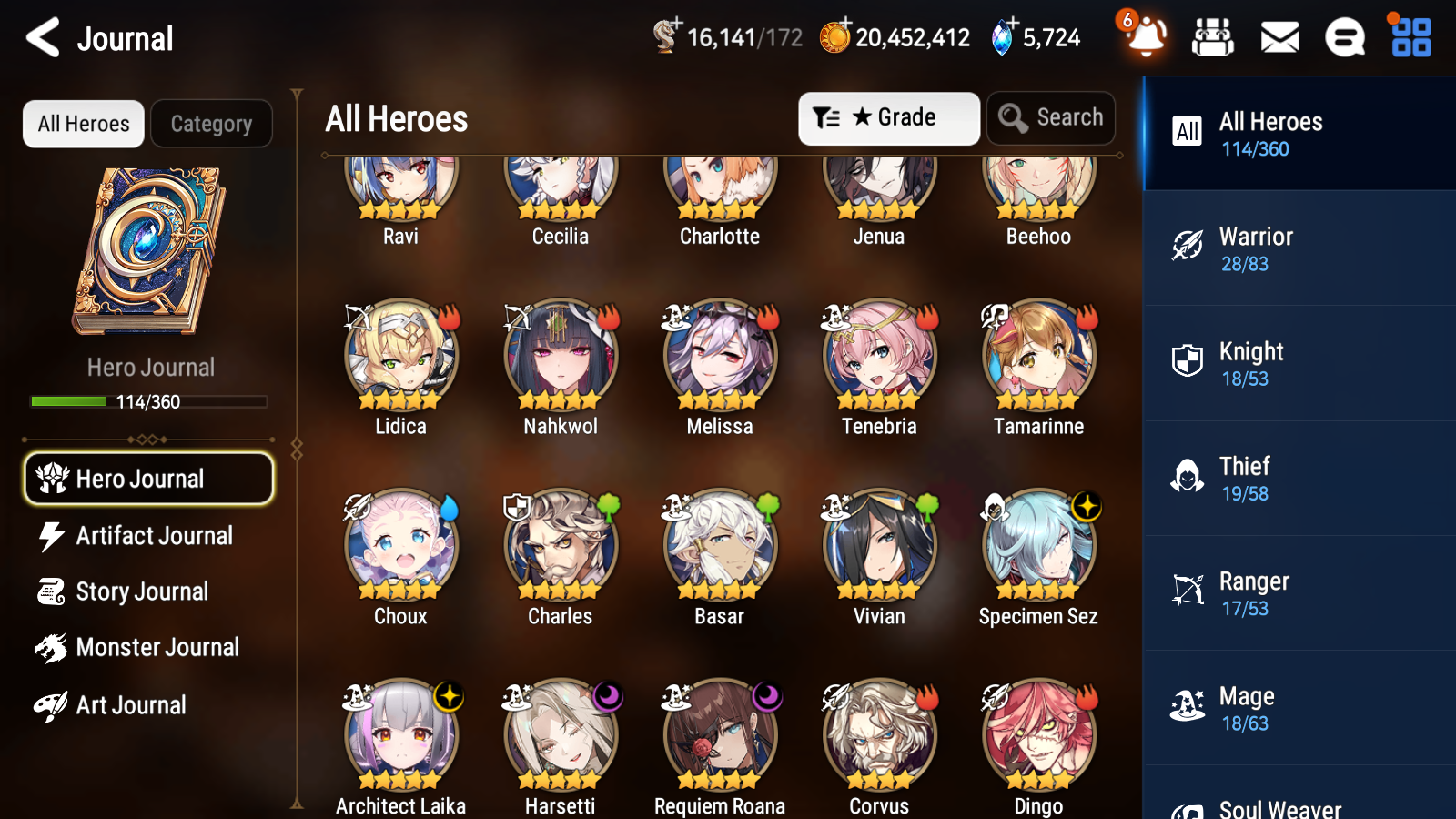 [GLOBAL] [INSTANT] Epic 7 Seven 4ML Harsetti Architect Laika Specimen Sez Roana + 42ML pulls +20 Speed + Name Starter Account-Mobile Games Starter