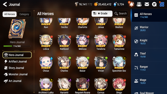 [GLOBAL] [INSTANT] Epic 7 Seven 4ML Harsetti Architect Laika Specimen Sez Roana + 42ML pulls +20 Speed + Name Starter Account-Mobile Games Starter