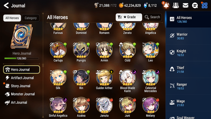 [GLOBAL] [INSTANT] Epic 7 Seven 4ML Harsetti Solitaria Faithless Lidica DJ Desert Jewel Basar + 43ML pulls + 20 Speed + Name Starter Account-Mobile Games Starter