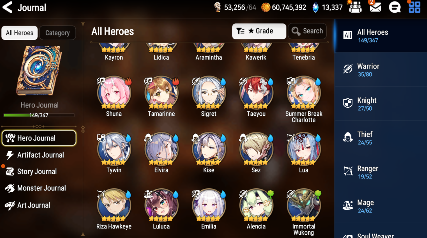 [GLOBAL] [INSTANT] Epic 7 Seven 4ML Harsetti Straze + 69ML pulls 13k skystones 2900 mystics+ Name Starter Account-Mobile Games Starter