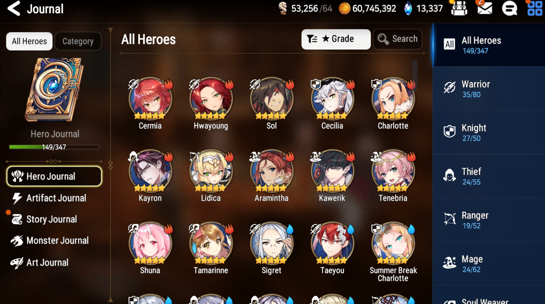 [GLOBAL] [INSTANT] Epic 7 Seven 4ML Harsetti Straze + 69ML pulls 13k skystones 2900 mystics+ Name Starter Account-Mobile Games Starter