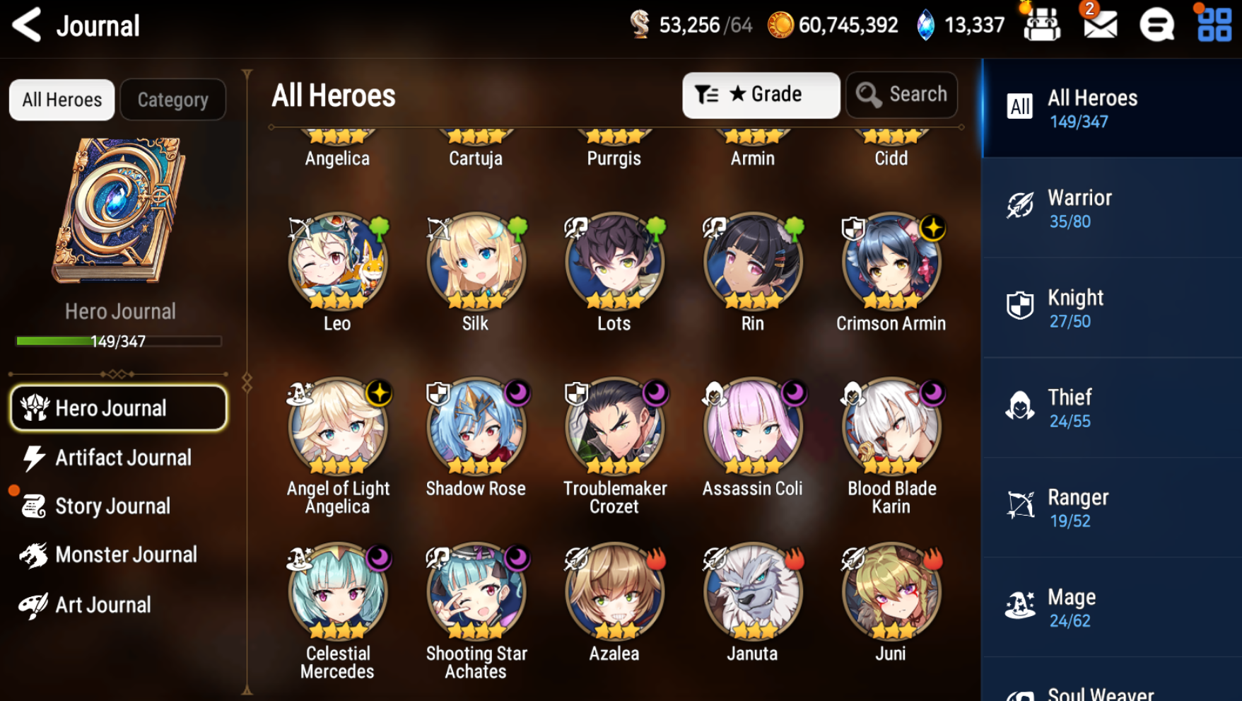 [GLOBAL] [INSTANT] Epic 7 Seven 4ML Harsetti Straze + 69ML pulls 13k skystones 2900 mystics+ Name Starter Account-Mobile Games Starter