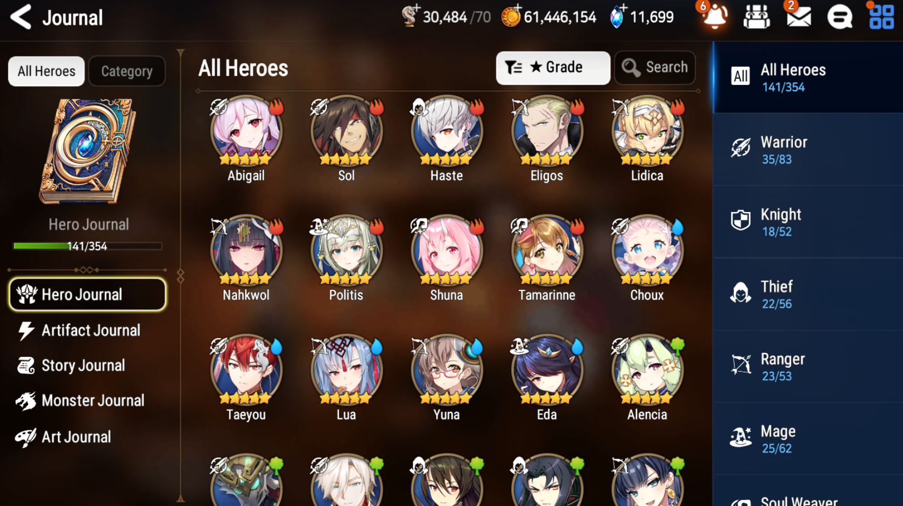 [GLOBAL] [INSTANT] Epic 7 Seven 4ML Harsetti Top Model Luluca Archdemon's Shadow Sez + 63ML pulls 11k skystones 1300 mystics+ Name Starter Account-Mobile Games Starter