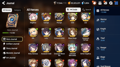 [GLOBAL] [INSTANT] Epic 7 Seven 4ML Harsetti Zio Last Rider Krau + 40ML pulls + 20 Speed + Name Starter Account-Mobile Games Starter