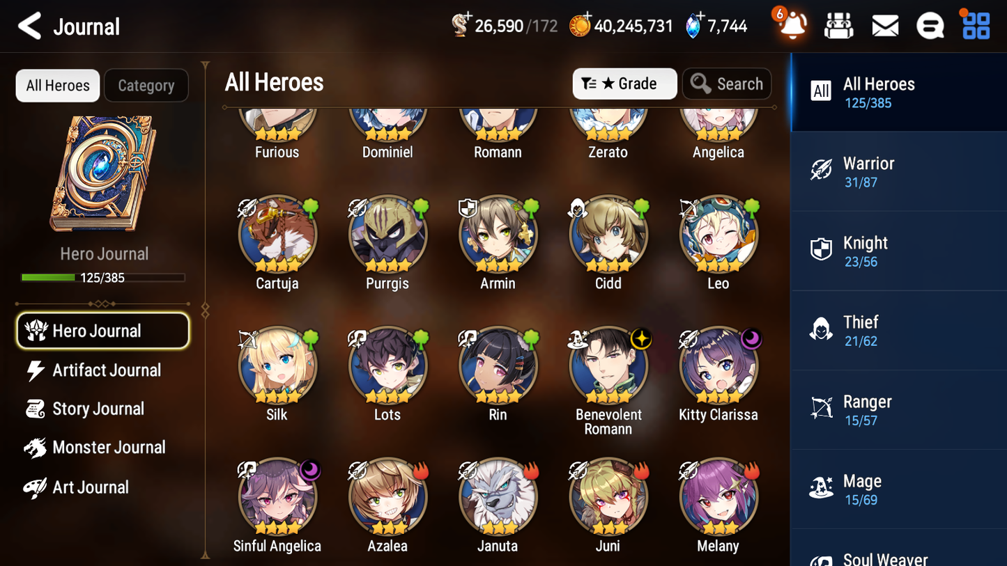 [GLOBAL] [INSTANT] Epic 7 Seven 4ML Lisette Boss Arunka Remnant Violet Apocalypse Ravi + 69ML pulls +2x 20 Speed + Luna Skin + Name Starter Account-Mobile Games Starter