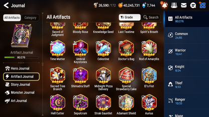 [GLOBAL] [INSTANT] Epic 7 Seven 4ML Lisette Boss Arunka Remnant Violet Apocalypse Ravi + 69ML pulls +2x 20 Speed + Luna Skin + Name Starter Account-Mobile Games Starter