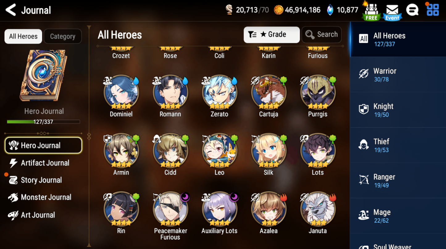 [GLOBAL] [INSTANT] Epic 7 Seven 4ML New Moon Luna Commander Pavel Vivian Maid Chloe +11k Gems + ML pulls Starter Account-Mobile Games Starter