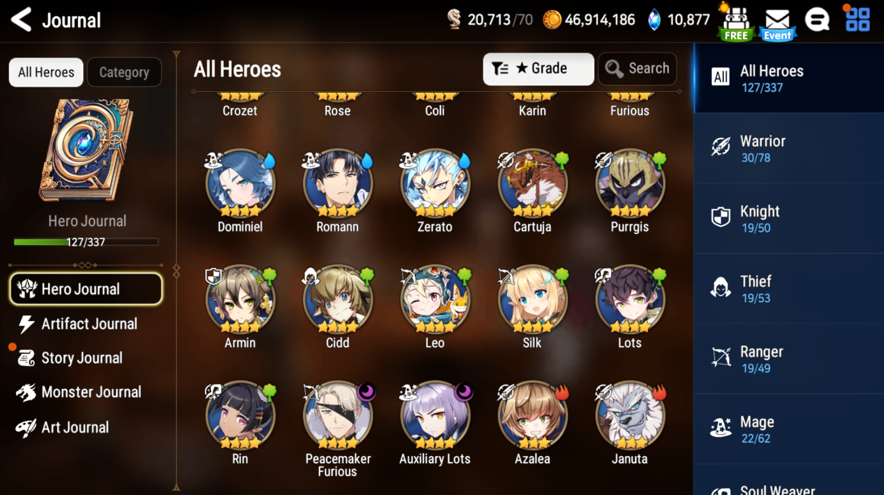 [GLOBAL] [INSTANT] Epic 7 Seven 4ML New Moon Luna Commander Pavel Vivian Maid Chloe +11k Gems + ML pulls Starter Account-Mobile Games Starter