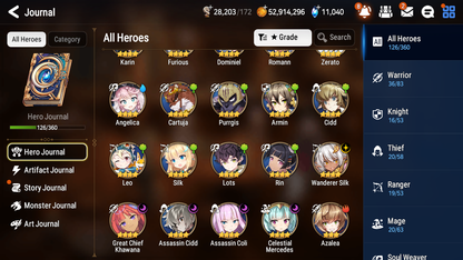 [GLOBAL] [INSTANT] Epic 7 Seven 4ML New Moon Luna Lionheart Cermia Apocalypse Ravi Corvus +11k Gems + 50ML pulls + 20 Speed Starter Account-Mobile Games Starter