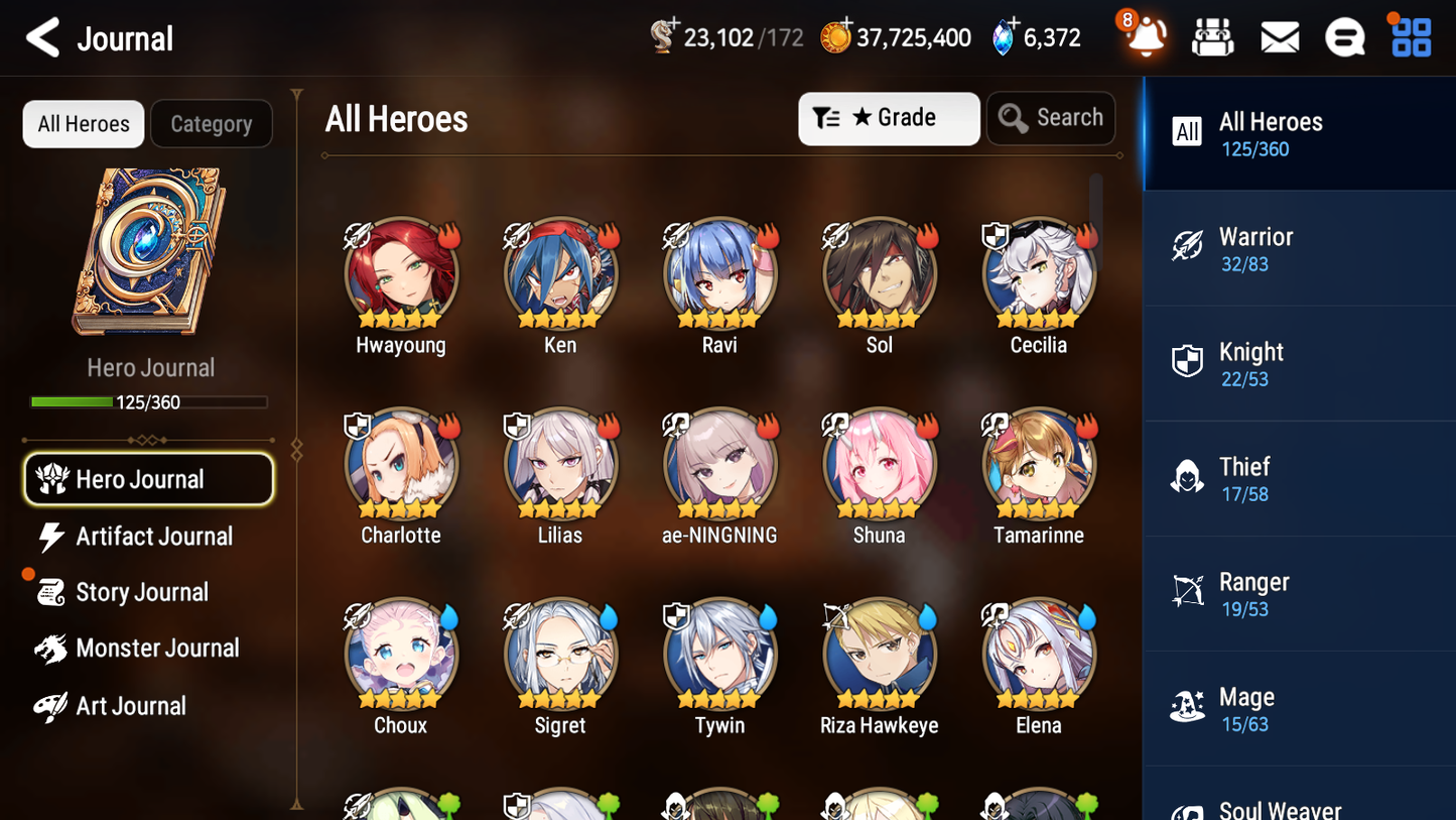 [GLOBAL] [INSTANT] Epic 7 Seven 4ML New Moon Luna Pirate Captain Flan Briar Witch Iseria DJ Basar + 39ML pulls + 20 Speed Starter Account-Mobile Games Starter