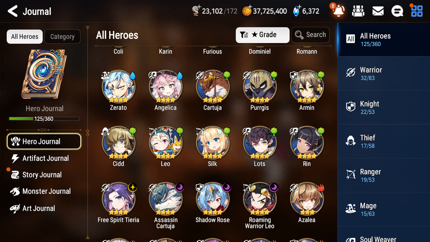[GLOBAL] [INSTANT] Epic 7 Seven 4ML New Moon Luna Pirate Captain Flan Briar Witch Iseria DJ Basar + 39ML pulls + 20 Speed Starter Account-Mobile Games Starter