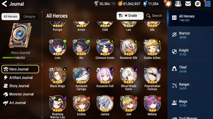 [GLOBAL] [INSTANT] Epic 7 Seven 4ML Rinak + Judge Kise Martial Artist Ken Specter Tenebria Top Model Luluca + 63ML pulls 11k skystones 1300 mystics+ Name Starter Account-Mobile Games Starter
