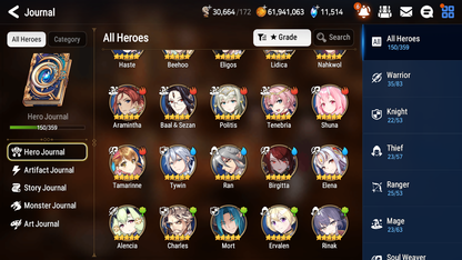 [GLOBAL] [INSTANT] Epic 7 Seven 4ML Rinak + Solitaria of the Snow Dark Corvus Operator Sigret Pavel + 77ML pulls 11k skystones 1300 mystics+20 Speed+ Name Starter Account-Mobile Games Starter