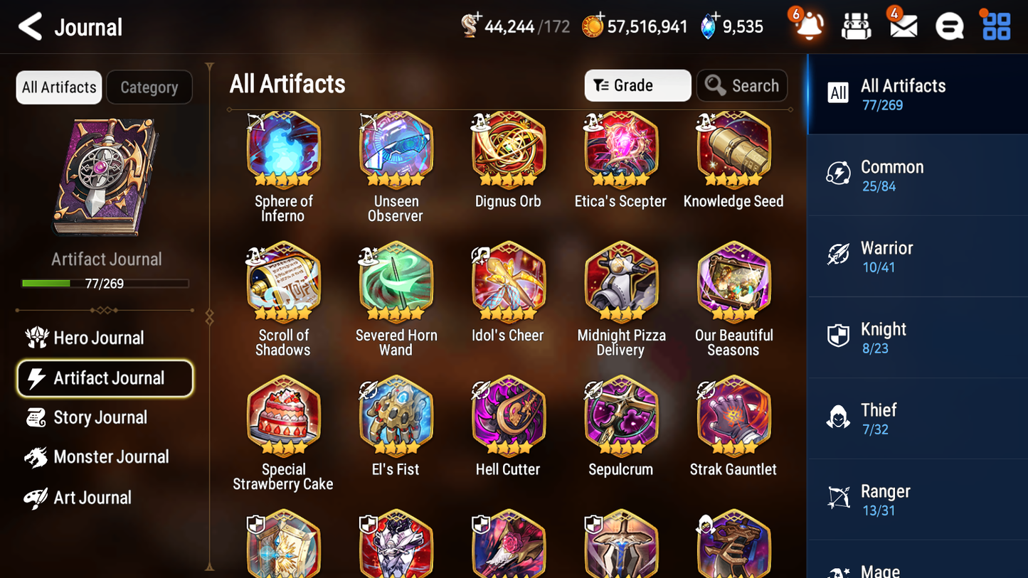 [GLOBAL] [INSTANT] Epic 7 Seven 4ML Salome Abyssal Yufine Requiem Roana Ken + 63ML pulls 9k skystones mystics+ 20 Speed + 4 Sets Gear + Name Starter Account-Mobile Games Starter