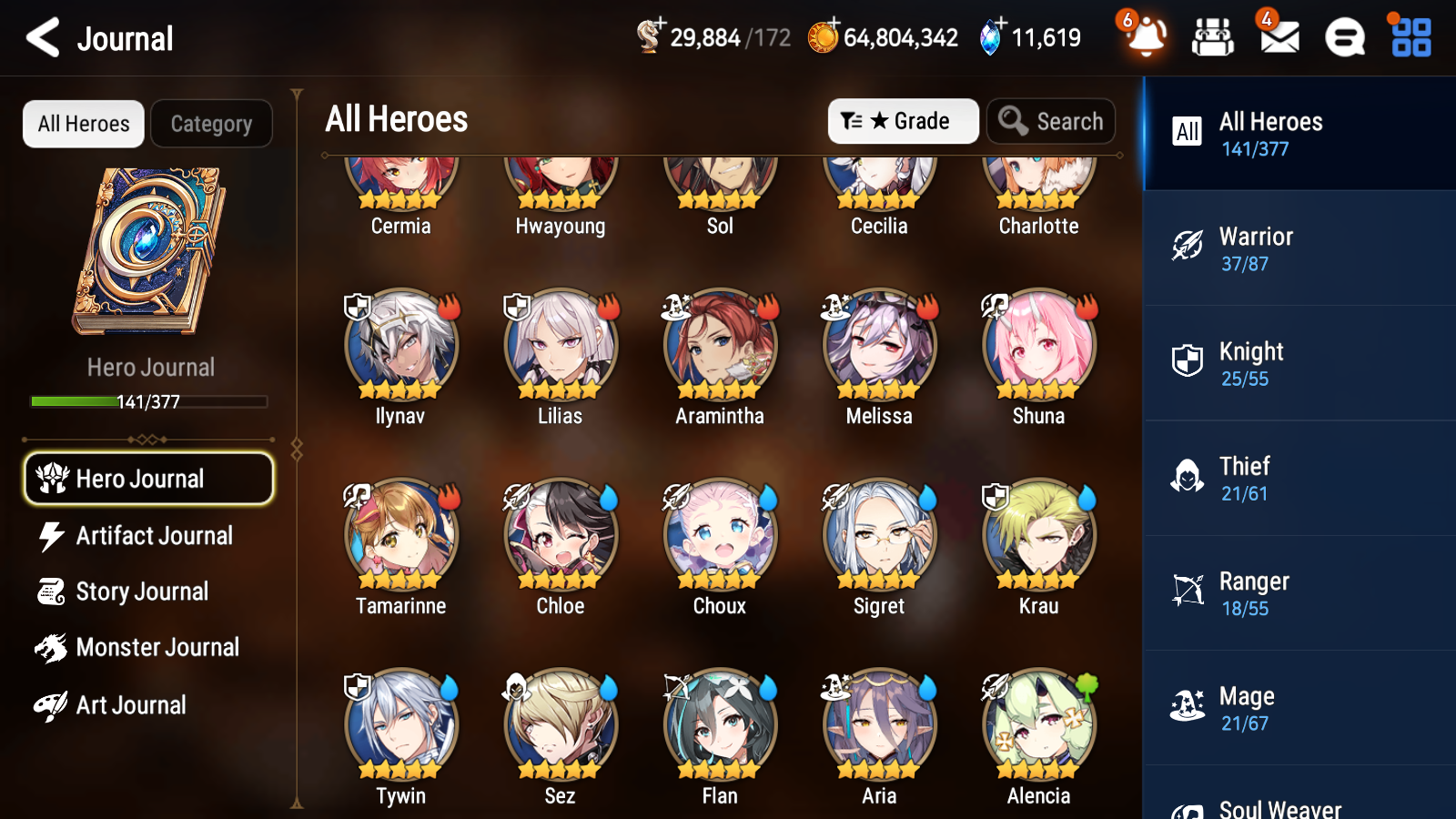 [GLOBAL] [INSTANT] Epic 7 Seven 4ML Salome Abyssal Yufine Top Model Luluca Architect Laika + 77ML pulls 11k skystones mystics+ 20 Speed + 4 Sets Gear +Name Starter Account-Mobile Games Starter