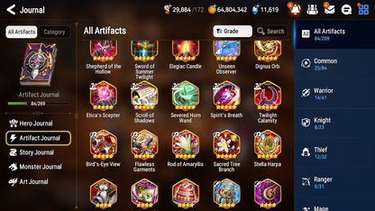 [GLOBAL] [INSTANT] Epic 7 Seven 4ML Salome Abyssal Yufine Top Model Luluca Architect Laika + 77ML pulls 11k skystones mystics+ 20 Speed + 4 Sets Gear +Name Starter Account-Mobile Games Starter