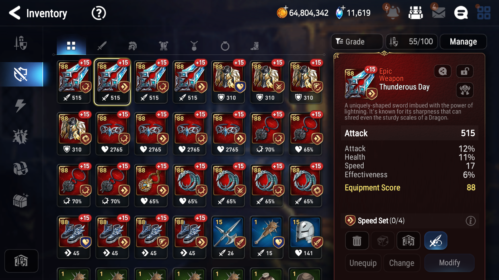 [GLOBAL] [INSTANT] Epic 7 Seven 4ML Salome Abyssal Yufine Top Model Luluca Architect Laika + 77ML pulls 11k skystones mystics+ 20 Speed + 4 Sets Gear +Name Starter Account-Mobile Games Starter