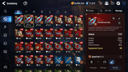 [GLOBAL] [INSTANT] Epic 7 Seven 4ML Salome Abyssal Yufine Top Model Luluca Architect Laika + 77ML pulls 11k skystones mystics+ 20 Speed + 4 Sets Gear +Name Starter Account-Mobile Games Starter