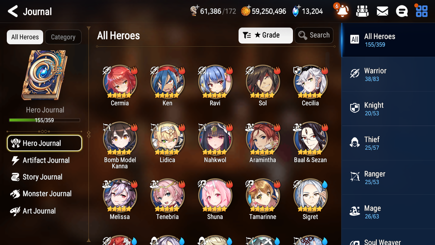 [GLOBAL] [INSTANT] Epic 7 Seven 4ML Sea Phantom Politis Lionheart Cermia Chloe Archdemon's Shadow+ 83ML pulls 13k skystones 2500 mystics+20 Speed + Name Starter Account-Mobile Games Starter