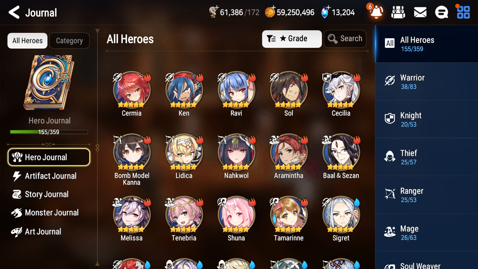 [GLOBAL] [INSTANT] Epic 7 Seven 4ML Sea Phantom Politis Lionheart Cermia Chloe Archdemon's Shadow+ 83ML pulls 13k skystones 2500 mystics+20 Speed + Name Starter Account-Mobile Games Starter