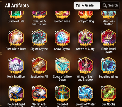 [GLOBAL] [INSTANT] Epic 7 Seven 3ML Tori Straze Ken Ruele + 69ML pulls 13k skystones 2900 mystics+ Name Starter Account-Mobile Games Starter