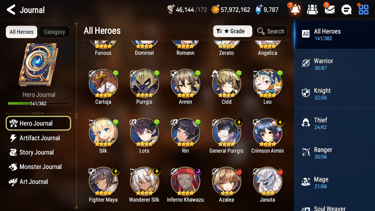 [GLOBAL] [INSTANT] Epic 7 Seven 5ML 1LIM Empyrean Ilynav Abyssal Yufine Faithless Lidica Requiem Roana Charles Summer Fumyr + 63ML pulls 9k skystones mystics+20 Speed + 4 Sets Gear + Name Starter Account-Mobile Games Starter