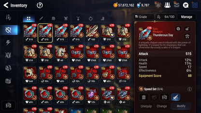[GLOBAL] [INSTANT] Epic 7 Seven 5ML Empyrean Ilynav Abyssal Yufine Faithless Lidica Requiem Roana Charles + 63ML pulls 9k skystones mystics+20 Speed + 4 Sets Gear + Name Starter Account-Mobile Games Starter
