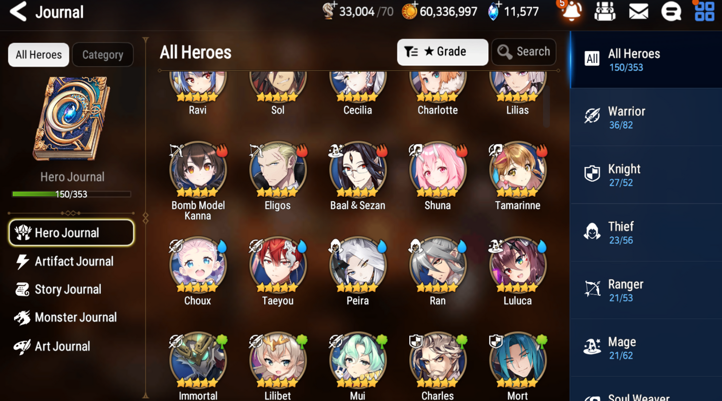 [GLOBAL] [INSTANT] Epic 7 Seven 5ML Abyssal Yufine Faithless Lidica Commander Pavel Tywin Charlotte Angel Angelica + 63ML pulls 11k skystones 1300 mystics+ Name Starter Account-Mobile Games Starter